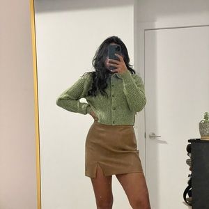 Wilfred Vegan Leather Skirt